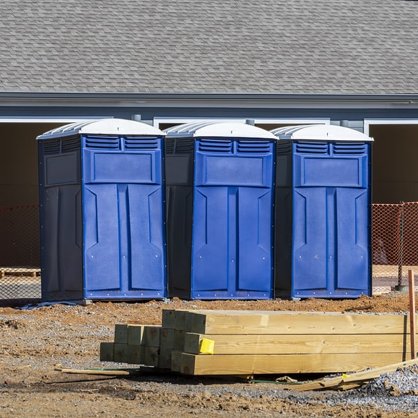 how can i report damages or issues with the portable restrooms during my rental period in North Smithfield